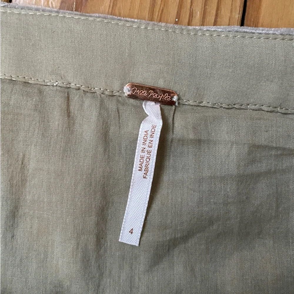 Free People Bright Lights Grey Velvet Beaded Mini Skirt - Picture 4 of 4